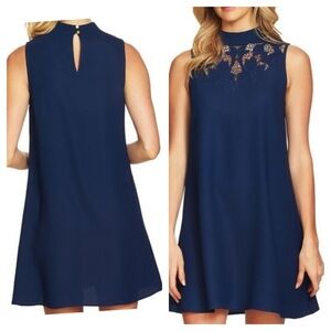 NWOT - CeCe Ava Embroidered Sleeveless Shift Dress
